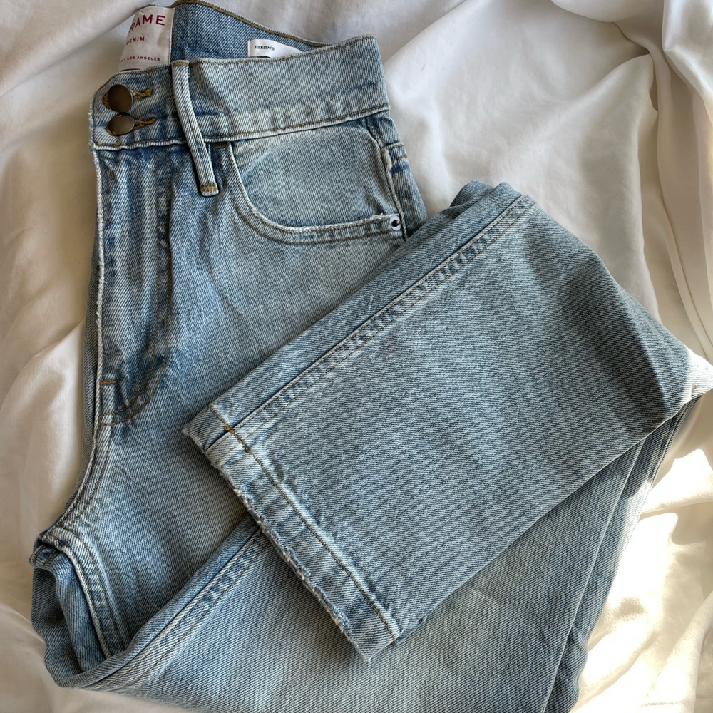 Frame straight leg jeans